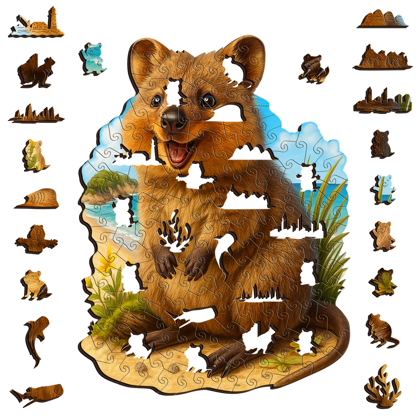 Quokka Selfie Puzzle Art Australia