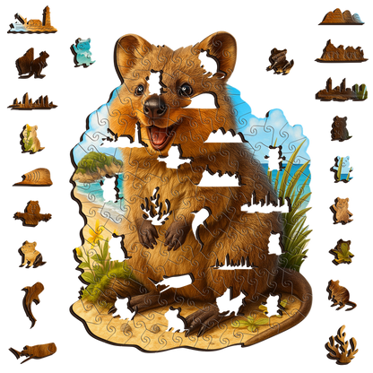 Quokka Selfie Puzzle Art Australia