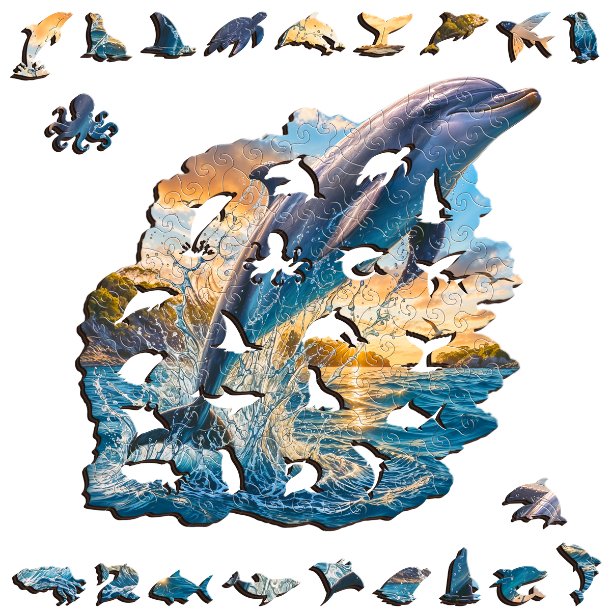Bottlenose Dolphin Puzzle Art Australia