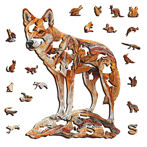 Dingo Wooden Puzzle Puzzle Art Australia