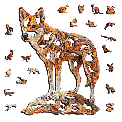Dingo Wooden Puzzle Puzzle Art Australia