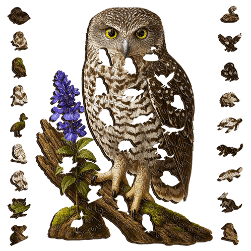 Powerful Owl Puzzle Art Australia