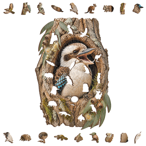 Kookabura Laugh Puzzle Art Australia