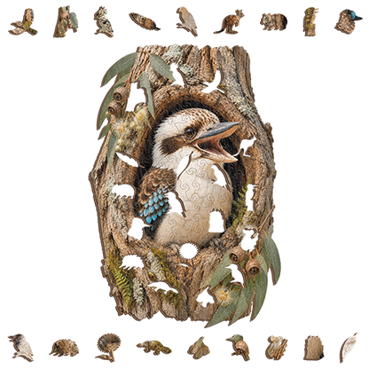 Kookabura Laugh Puzzle Art Australia
