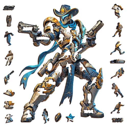 Star Forged Cowboys-Inspired Puzzle – North Queensland Gladiator Warrior Gift-Wooden Puzzle Puzzle Art Australia