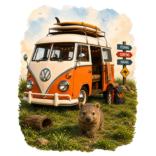 Kombi Adventurer Puzzle Art Australia