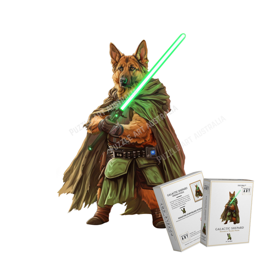 Galactic Shepard ~ Decorative Wooden Puzzle Puzzle Art Australia
