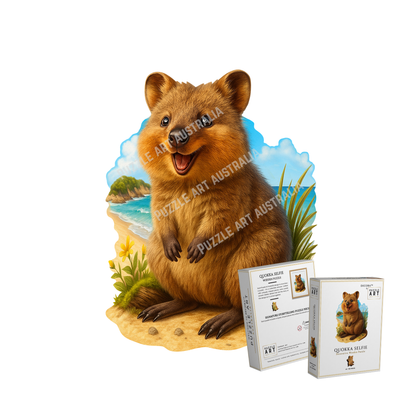 Quokka Selfie ~ Decorative Wooden Puzzle Puzzle Art Australia