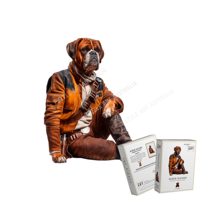 Boxer Soldier Wooden Puzzle Puzzle Art Australia