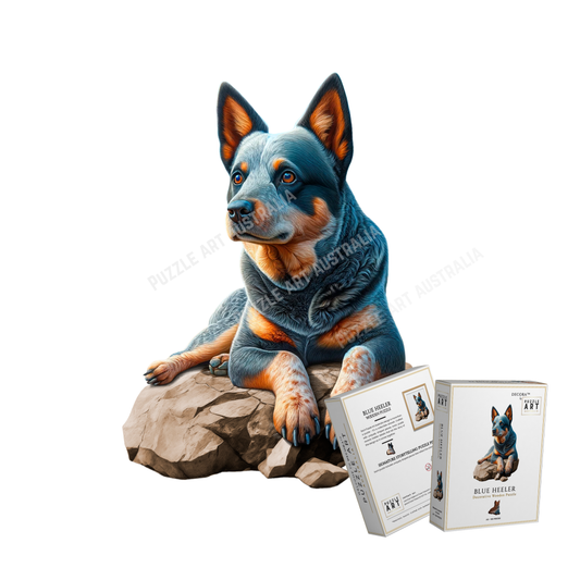 Blue Heeler ~ Decorative Wooden Puzzle Puzzle Art Australia