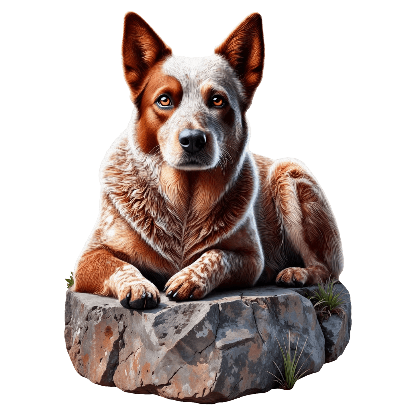 Brave Red Heeler Puzzle Art Australia