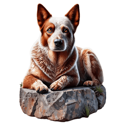 Brave Red Heeler Puzzle Art Australia
