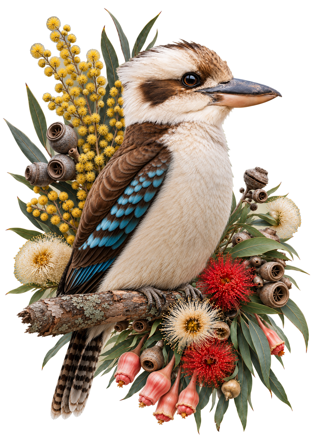 Kookaburra – Bushland Bloom Puzzle Art Australia
