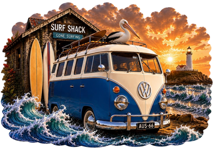 Kombi Surf Rider Puzzle Art Australia