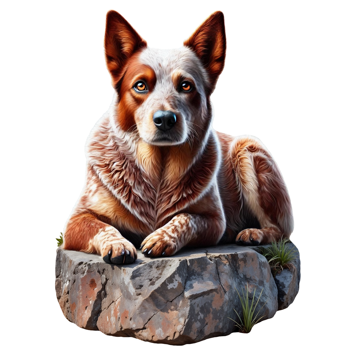Brave Red Heeler Puzzle Art Australia
