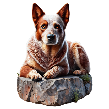 Brave Red Heeler Puzzle Art Australia