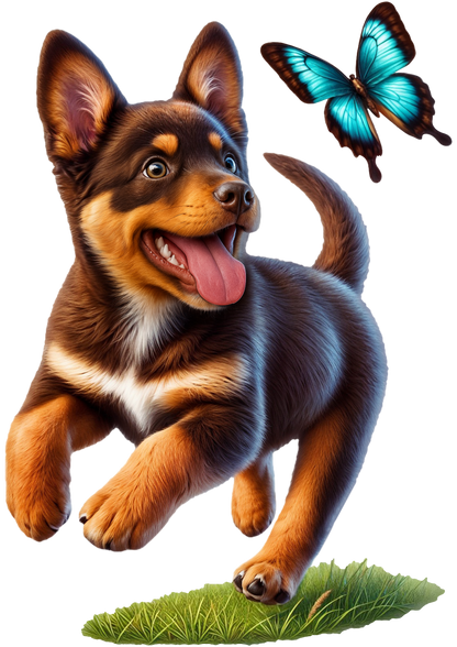 Kelpie Pup Puzzle Art Australia