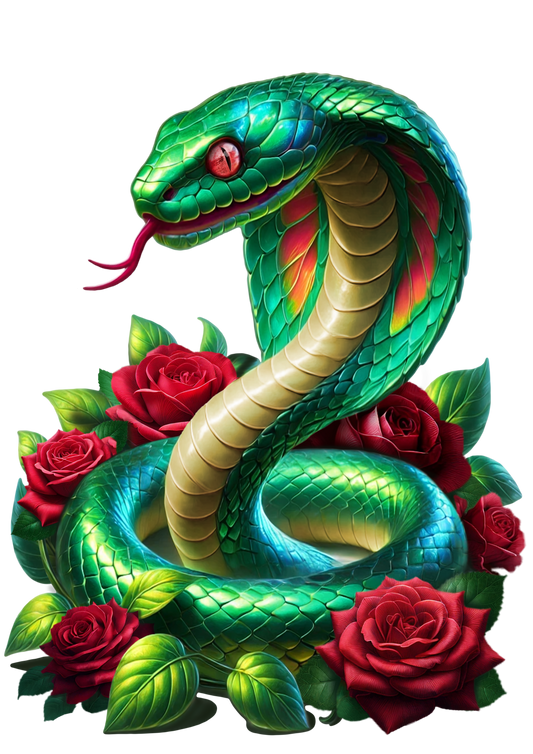 Green snake Puzzle Art Australia