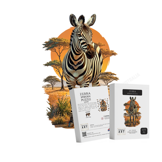 Zebra Wooden Puzzle Puzzle Art Australia