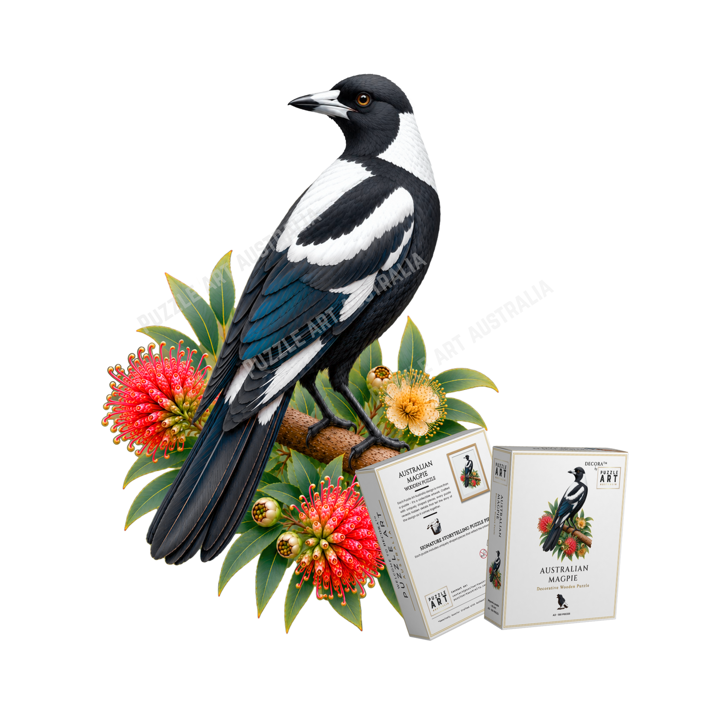 Australian Magpie Puzzle Art Australia