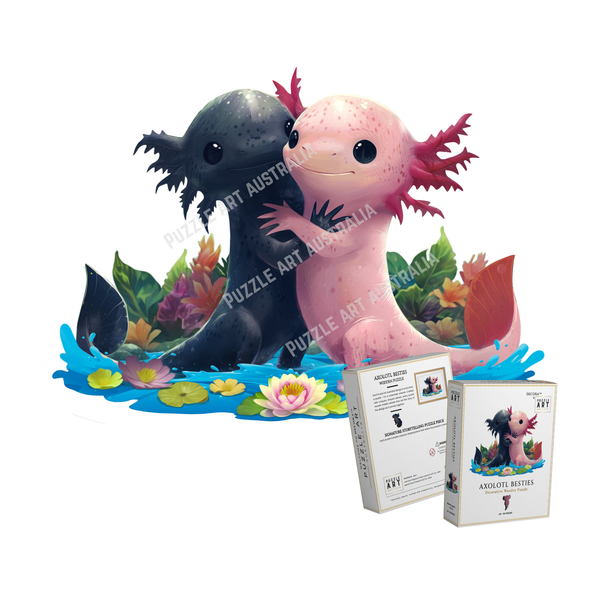 Axolotl Besties Wooden Puzzle