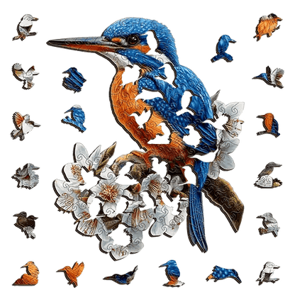 Azure Kingfisher Puzzle Art Australia