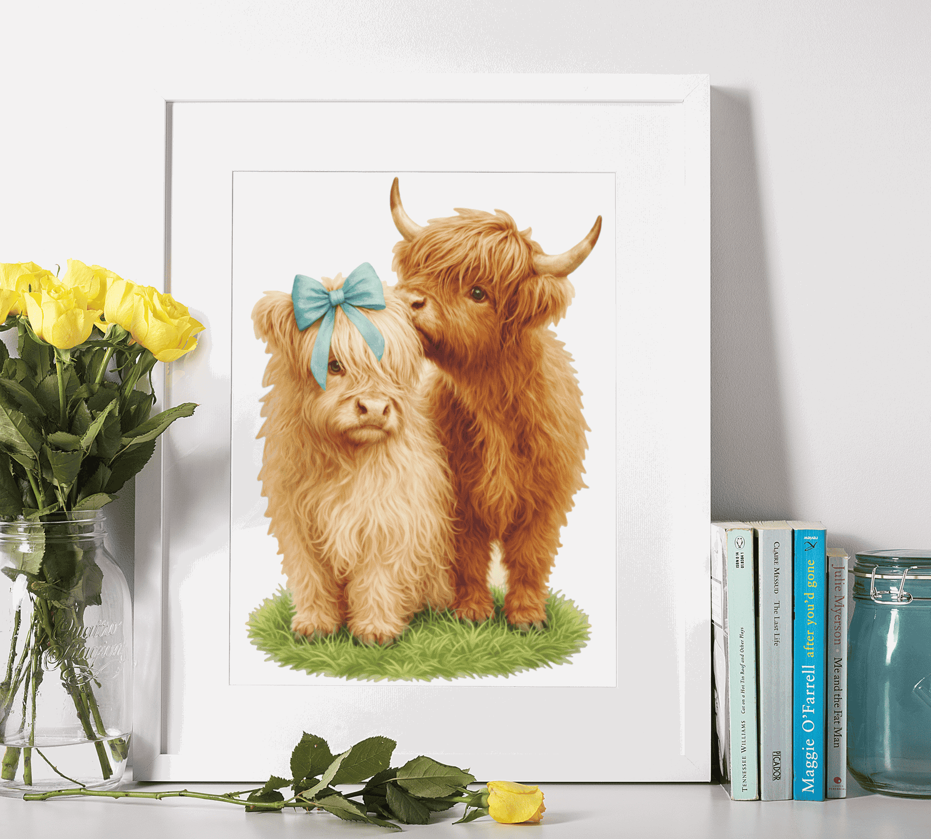 Highland Cow Puzzle Art Australia