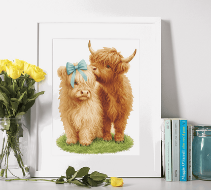Highland Cow Puzzle Art Australia