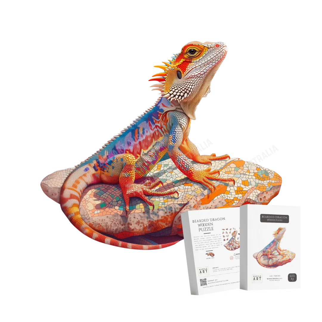 Bearded Dragon Wooden Puzzle Puzzle Art Australia