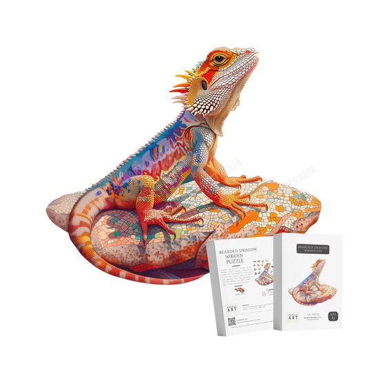 Bearded Dragon Wooden Puzzle Puzzle Art Australia