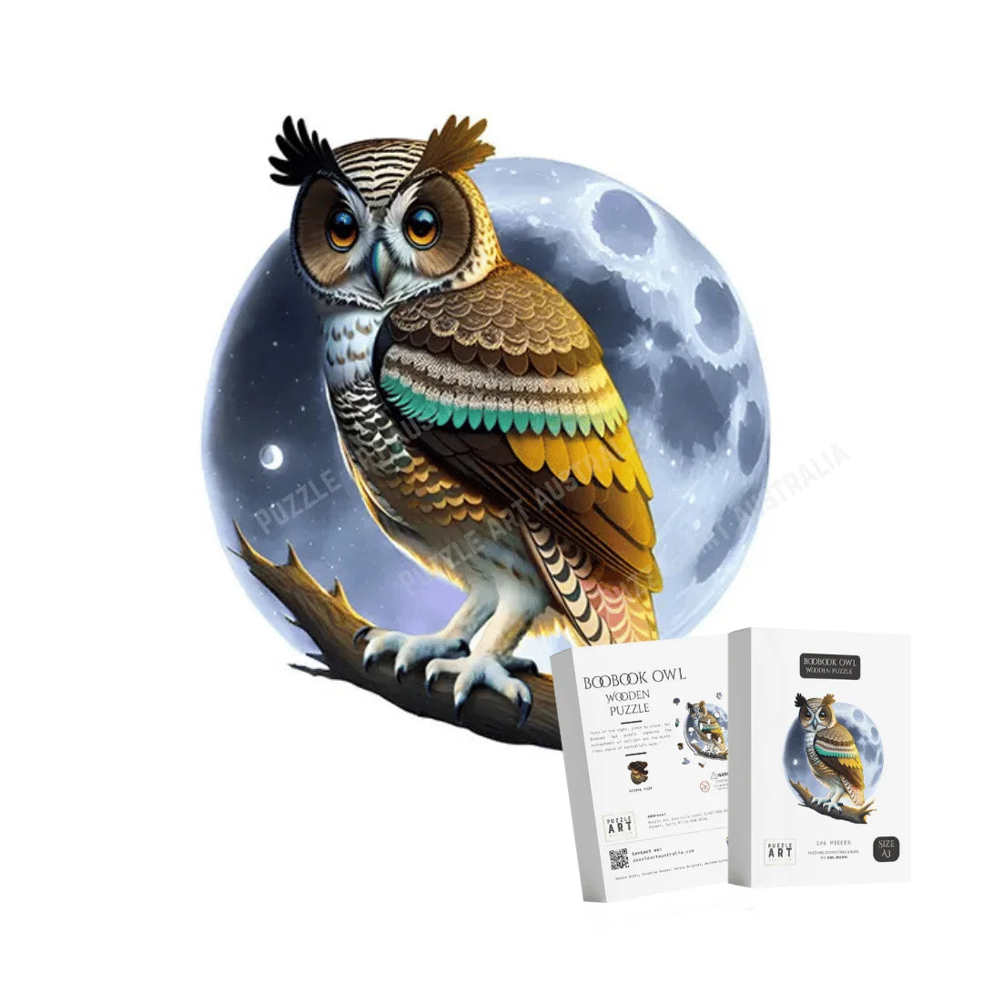 Boobook Owl Wooden Puzzle Puzzle Art Australia
