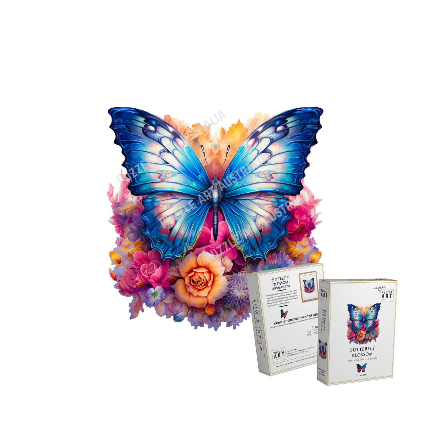 Butterfly Blossom ~ Decorative Wooden Puzzle Puzzle Art Australia