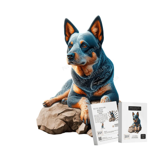 Blue Heeler Wooden Puzzle Puzzle Art Australia