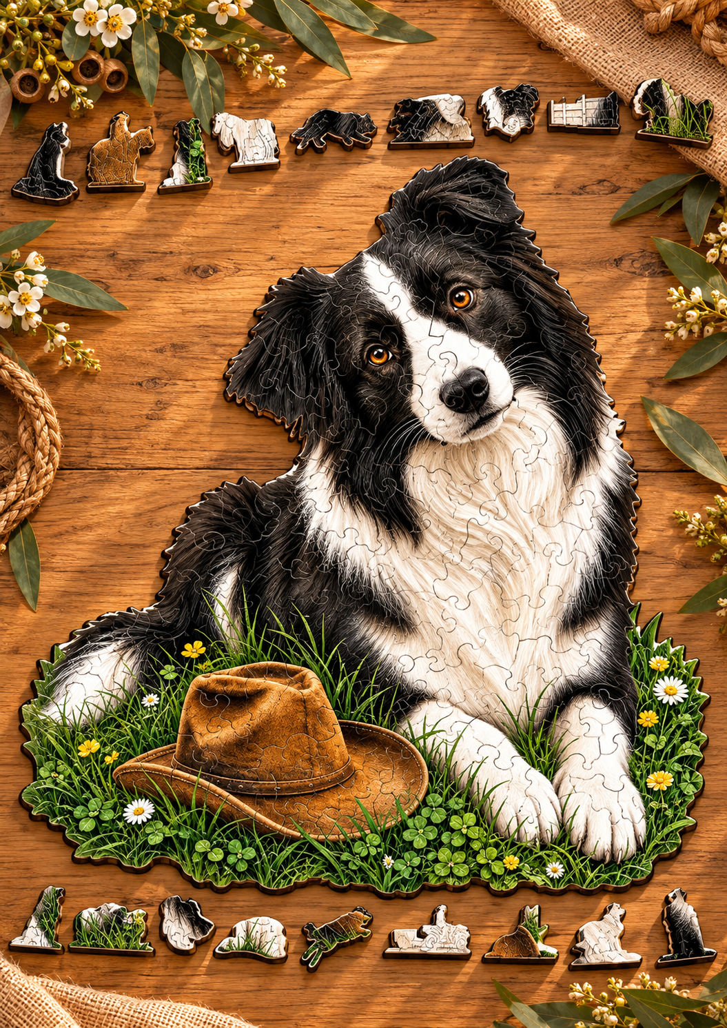 Border Collie Companion Puzzle Art Australia