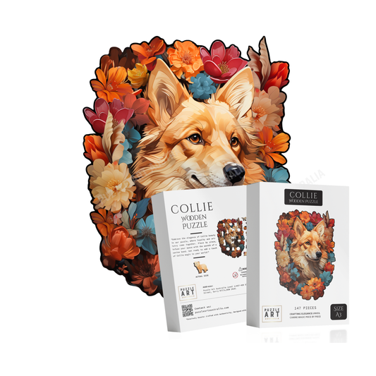 Collie Wooden Puzzle Puzzle Art Australia
