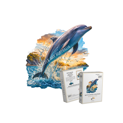 Bottlenose Dolphin Wooden Puzzle Puzzle Art Australia