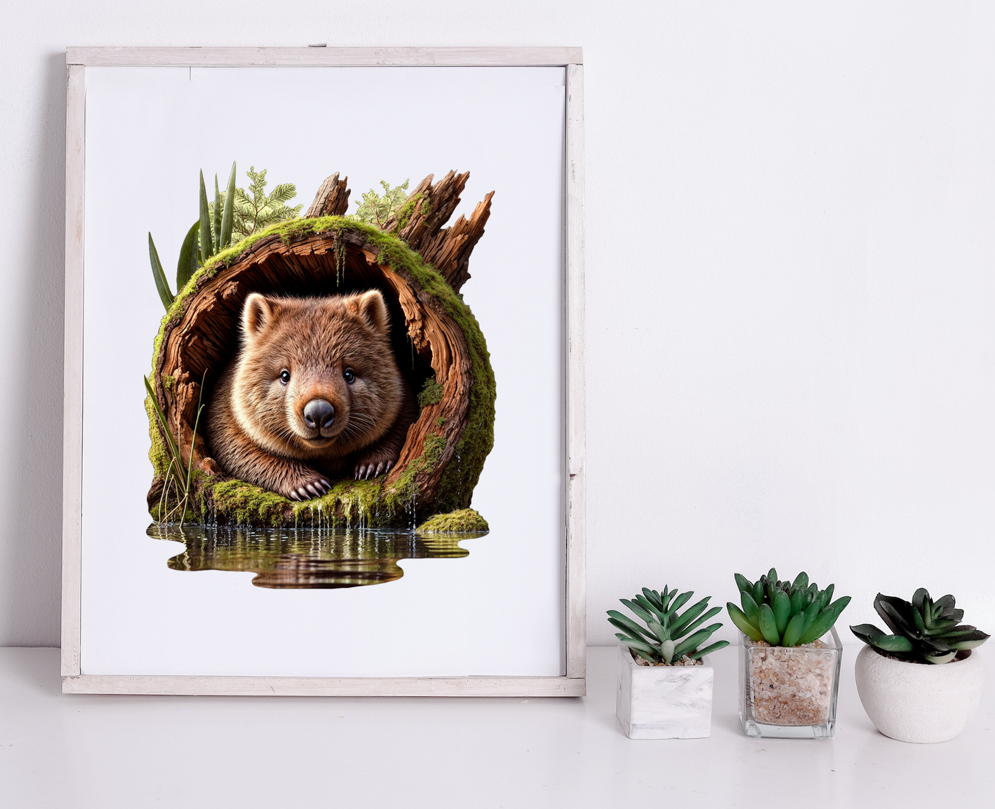 Burrow Keeper Wombat Wooden Puzzle Puzzle Art Australia