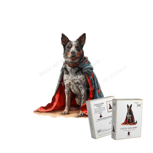 Cattle Dog Hero Wooden Puzzle Puzzle Art Australia