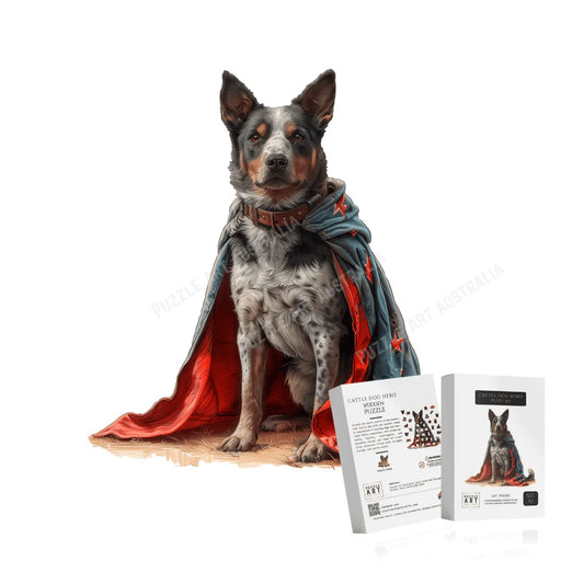 Cattle Dog Hero Wooden Puzzle Puzzle Art Australia