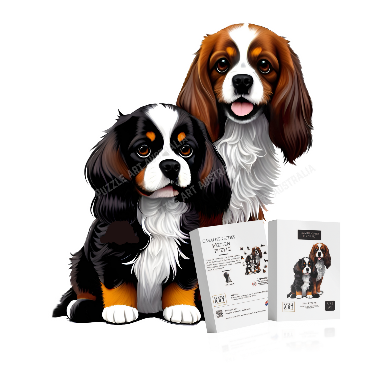 Cavalier Cuties Wooden Puzzle Puzzle Art Australia