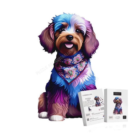 Cavoodle Love Wooden Puzzle Puzzle Art Australia