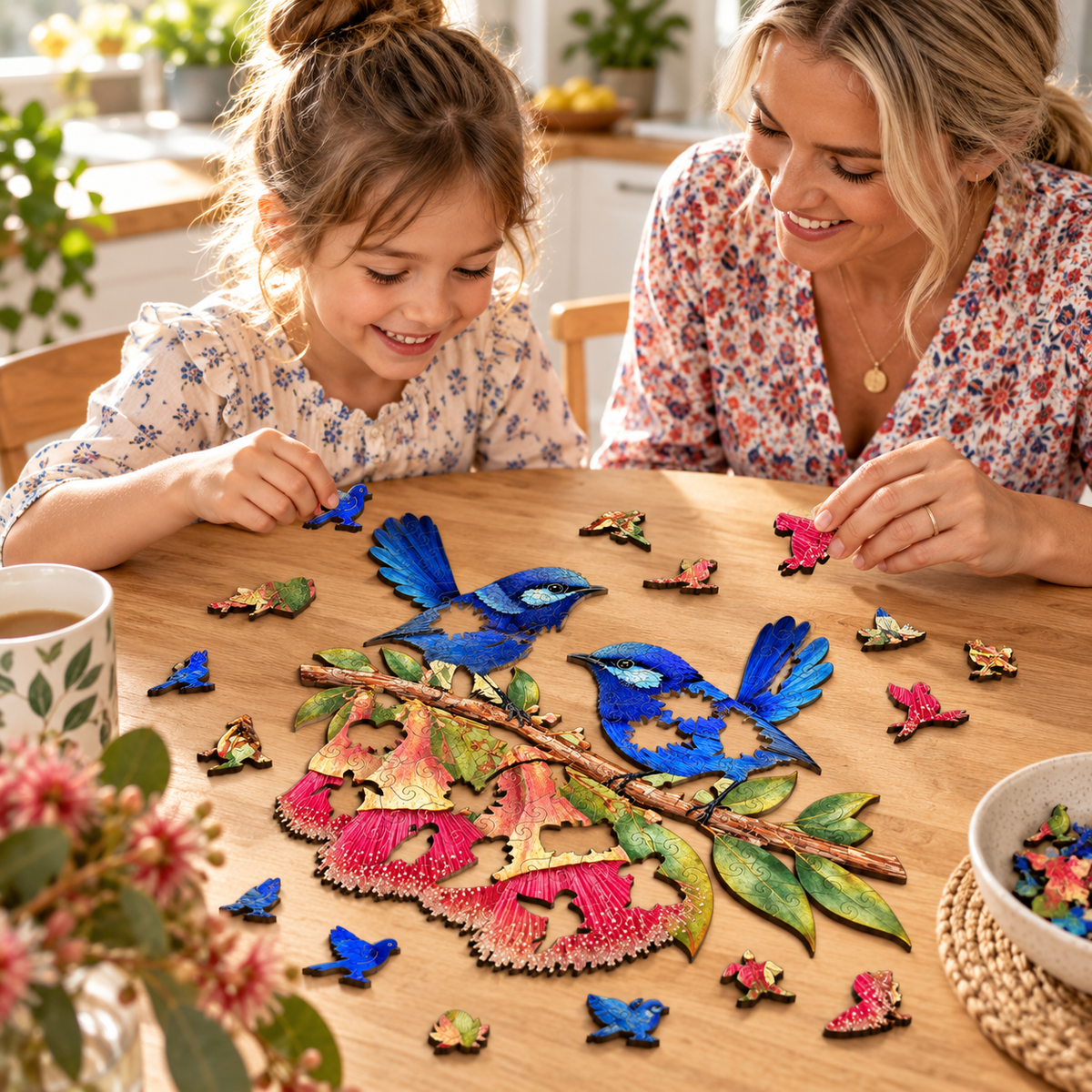 Splendid Fairy wrens Puzzle Art Australia