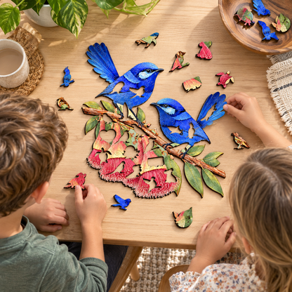 Splendid Fairy wrens Puzzle Art Australia