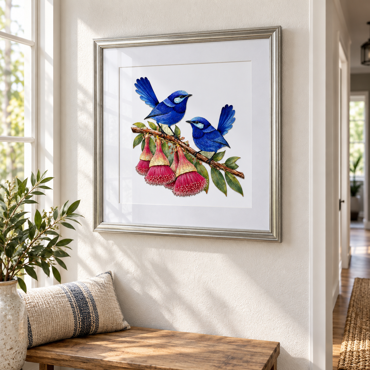 Splendid Fairy wrens Puzzle Art Australia