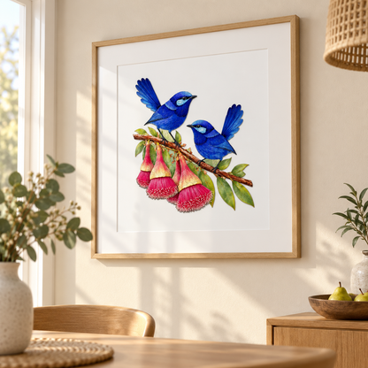 Splendid Fairy wrens Puzzle Art Australia