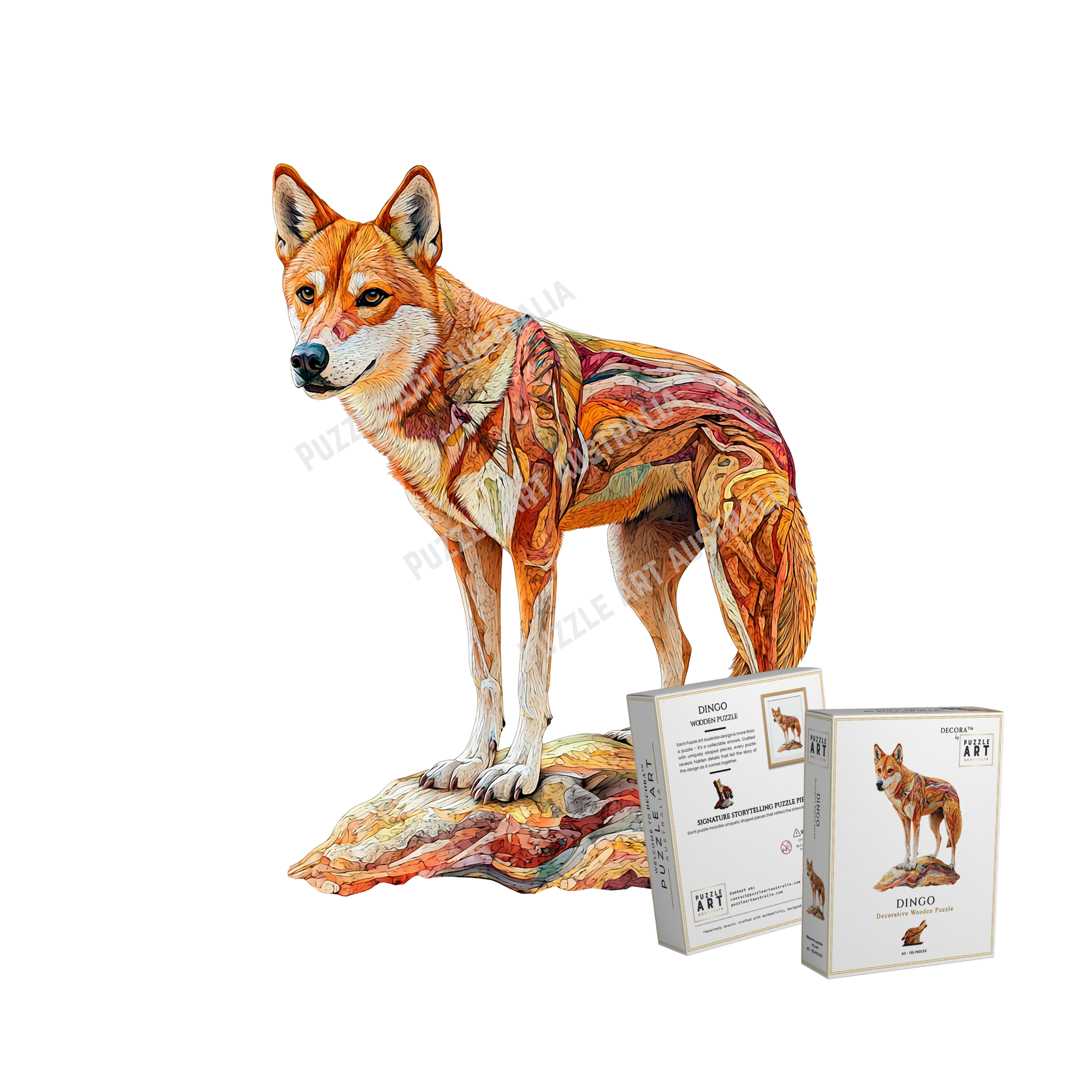 Dingo ~ Decorative Wooden Puzzle Puzzle Art Australia