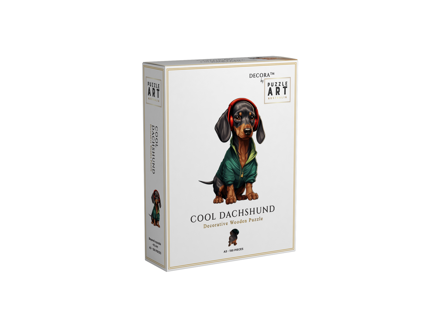 Hip Hop Dachshund Wooden Puzzle Puzzle Art Australia
