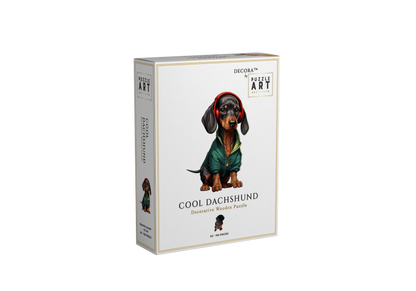 Hip Hop Dachshund Wooden Puzzle Puzzle Art Australia