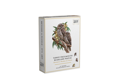 Tawny Frogmouth Owl Wooden Puzzle Art by Puzzle Art Australia