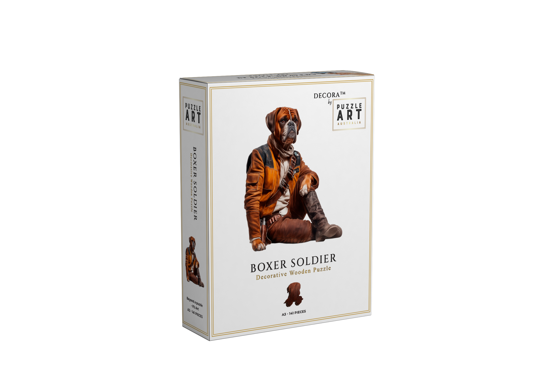 Boxer Soldier Wooden Puzzle Puzzle Art Australia